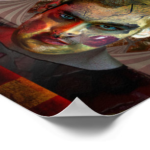 Poster Boneca de Dia das Bruxas Feliz, artística de Slip