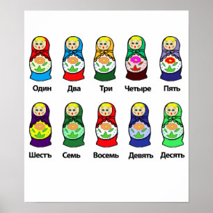Poster Boneca do assentamento do russo (Matryoshka)