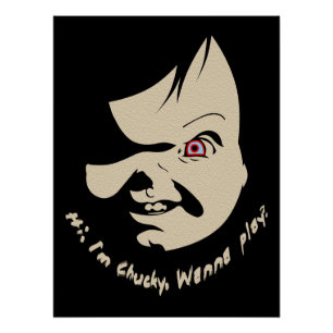 Pôster Boneca Negra Assustadora Quer Jogar??!! 02