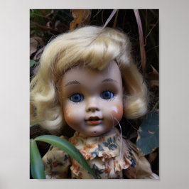 Poster Boneca no cartão postal do Yard