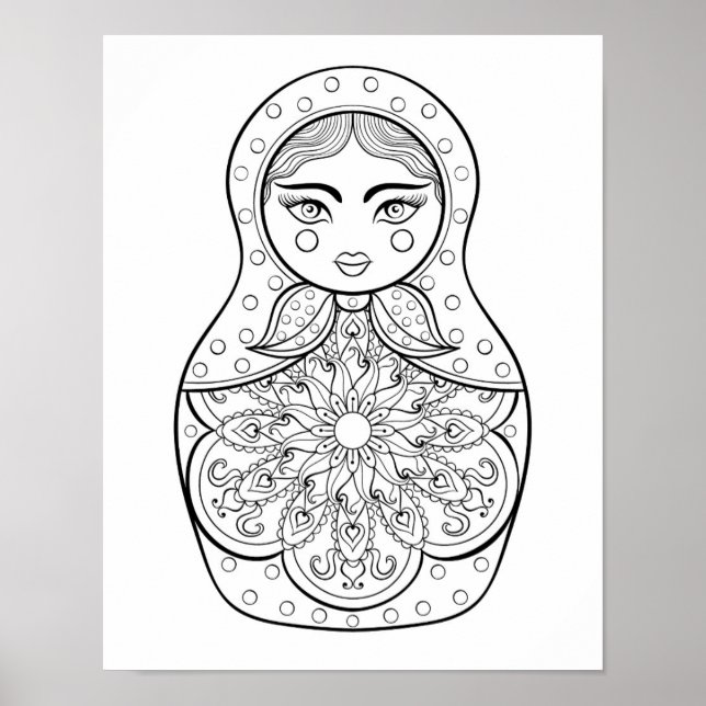 Pôster Boneca Russa Elegante 2 (Frente)
