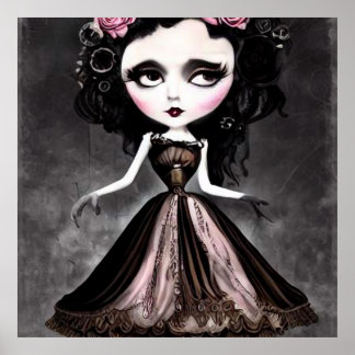 Poster Boneca Vintage