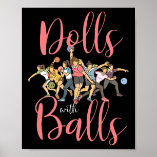 Poster Bonecas com Boliches da Liga das Raparigas