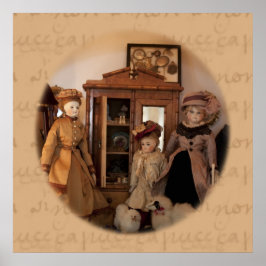 Poster Bonecas de Moda para Compras