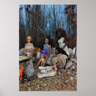 Poster Bonecas pré-históricas.