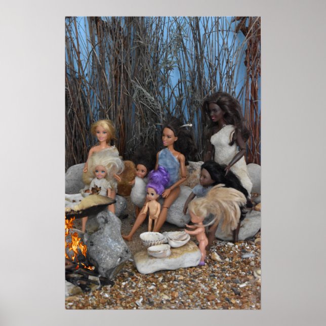 Poster Bonecas pré-históricas. (Frente)