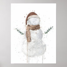 Boneco de Neve Presente de Natal