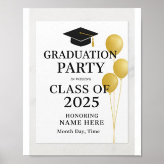 Poster Bonés desligados para a classe de 2025"