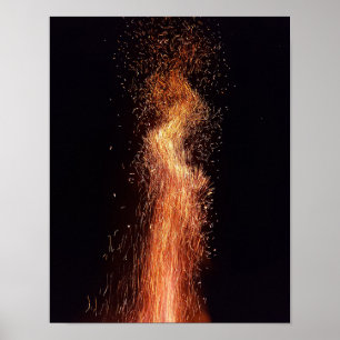 Poster Bonfire Flames Provoca Fotografia original contra 