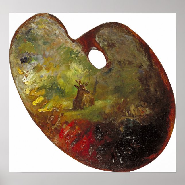 Poster Bonheur - Paleta de Artista (Frente)