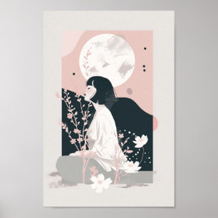 Poster Bonita Boho Mulher