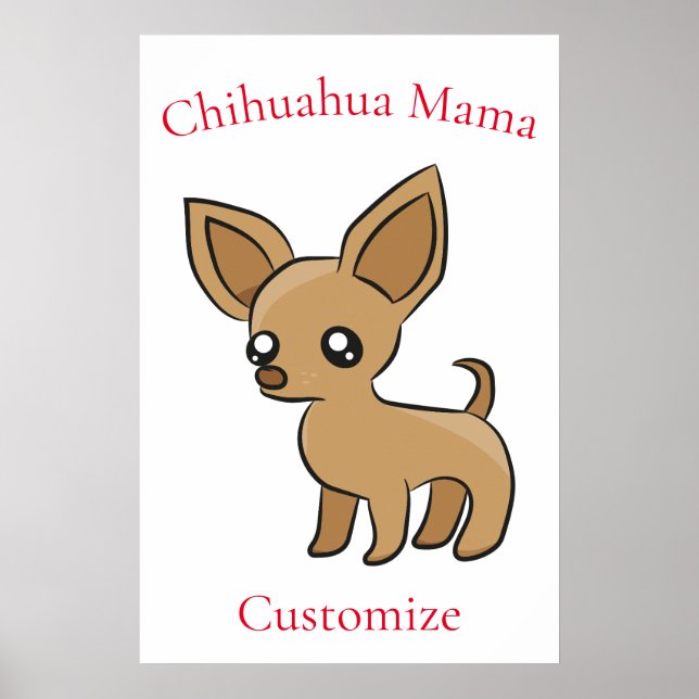 Poster Bonita Chihuahua Mama Art Thunder_Cove (Frente)