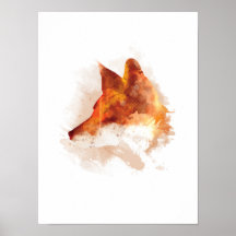 Bonita Fox Watercolor Design