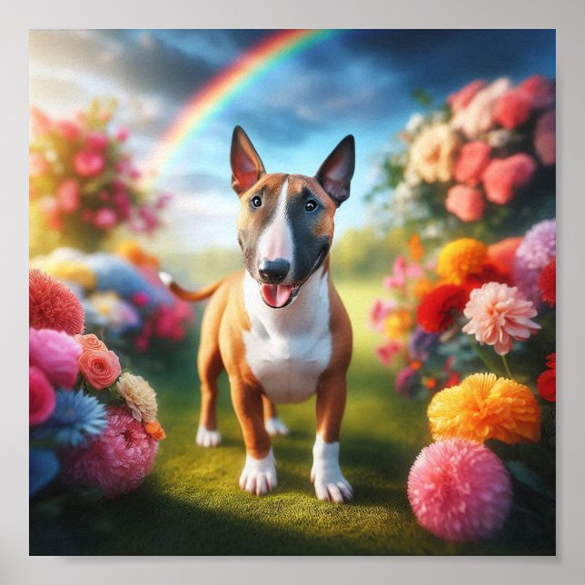 Poster Bonita Miniatura Bull Terrier (Frente)