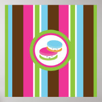 Bonita padaria colorida Macaroons diversão Strike