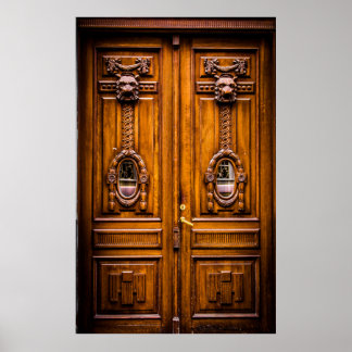 POSTER BONITA PORTA DE VINTAGEM
