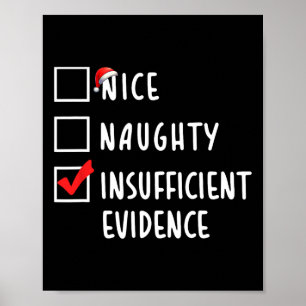 Poster Bonita Prova Insuficiente de Natal Holida