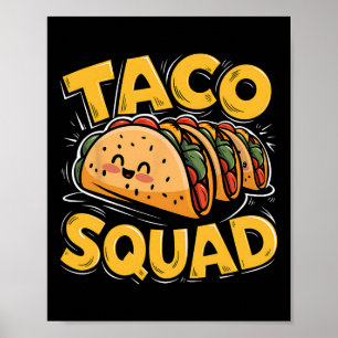 Poster Bonitão Taco Esquadrão mexicano Comida do Lover Ta