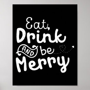 Poster Bonito &amp; Engraçado Comer Natal