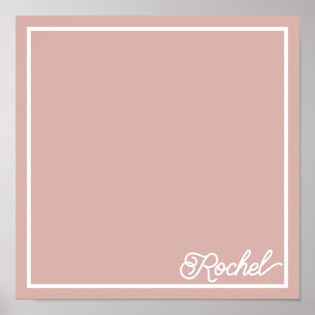 Poster Bonito borboleta rosa (Frente)