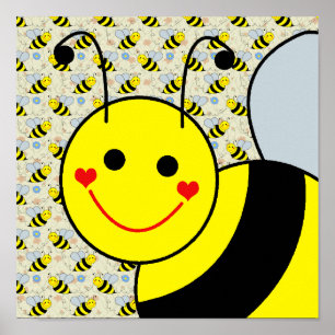 Pôster Bonito Bumble a abelha