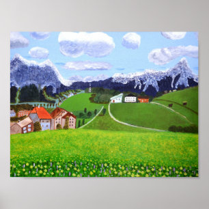 Poster bonito de Noruega