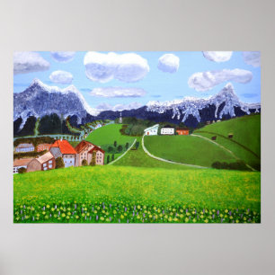 Poster bonito de Noruega