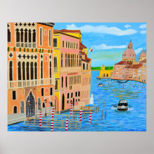 Poster bonito de Veneza