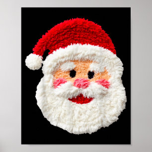 Poster Bonito Divertido Elegante Falso Papai Noel de Fio