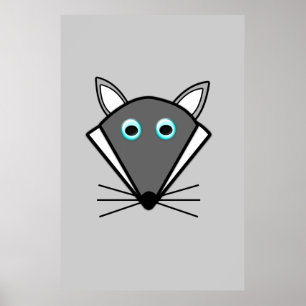 Poster bonito do lobo do Dia das Bruxas
