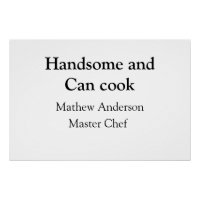 Bonito e pode cozinhar adicionar nome master chef 
