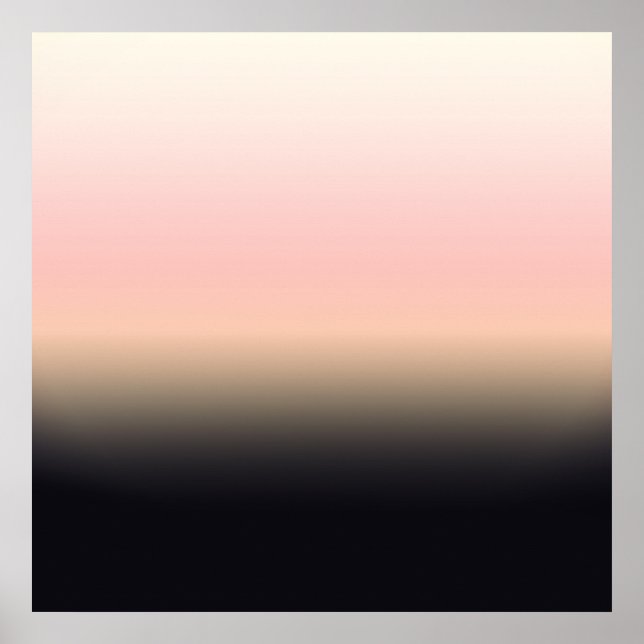 Pôster Bonito Escuro a Cor de Gradiente Rosa (Frente)
