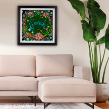 Bonito Inspirador Floreal Rosa Verde Floreal