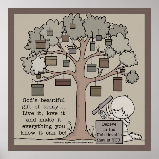 Pôster Bonito presente (Frente)