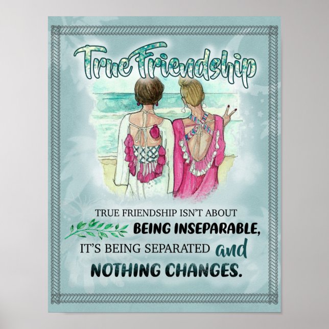 Poster Bonito presente para o melhor amigo, presentes eng (Frente)