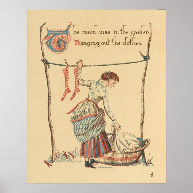 Poster Bonito Senhora Vintage (Frente)