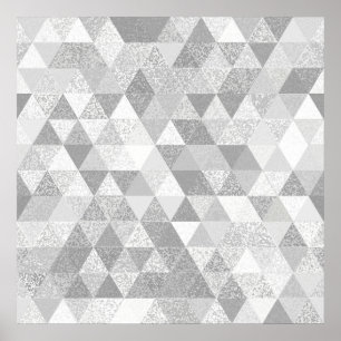 Poster Bonito Triângulo padrão II + suas ideias
