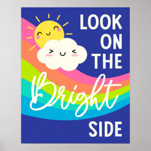 Poster Bonito visual do lado direito