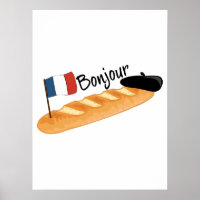 Bonjour Baguette - Comida francesa engraçada