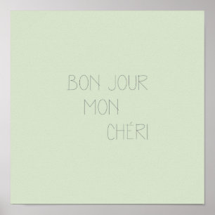 Poster Bonjour Mon Cheri
