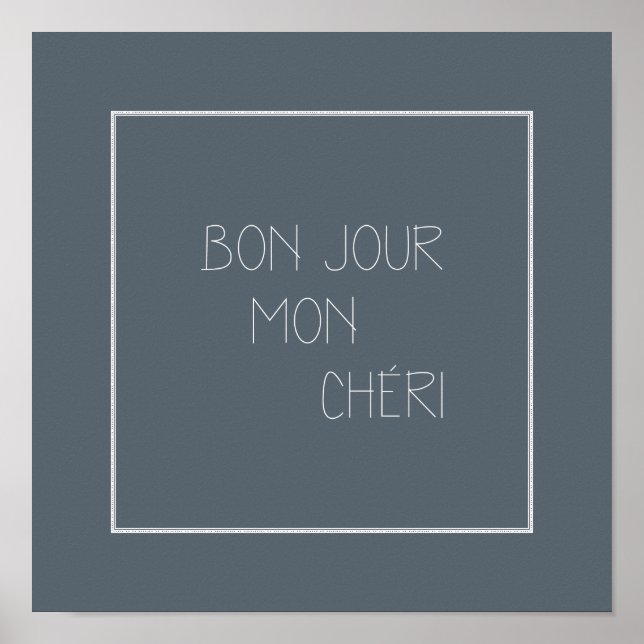 Poster Bonjour Mon Cheri (Frente)