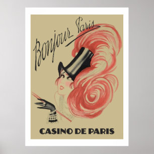 Poster Bonjour Paris (Anúncios do Casino de Paris)