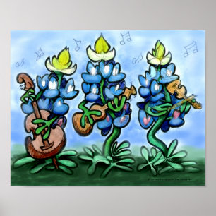 Poster Bonnets Blues