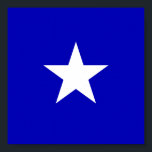 Pôster Bonnie Blue Flag<br><div class="desc">Bandeira Azul Bonnie. A Bandeira Azul de Bonnie foi uma bandeira não oficial no início da Guerra Civil Americana em 1861. É constituído por uma estrela branca de cinco pontas e solteiro num campo azul. Ela se assemelha muito à bandeira da república de vida curta da Flórida Ocidental de 1810,...</div>
