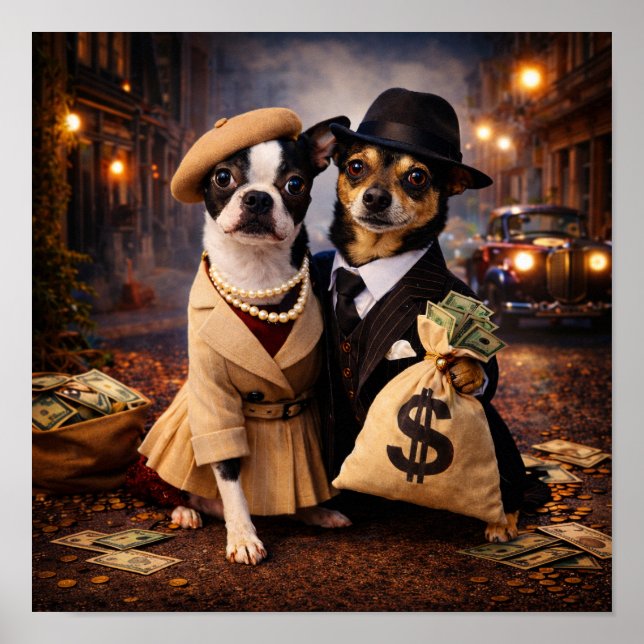 Poster "Bonnie & Clyde" (Frente)