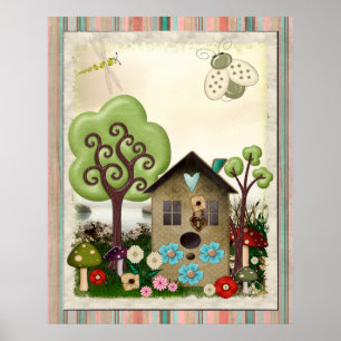 Pôster Bonnie Memories Vintage Whimsical