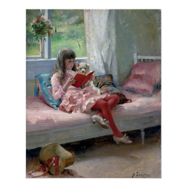 Pôster Bons Amigos por Albert Edelfelt 1881 (Frente)