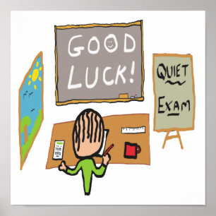 Poster Bons exames de sorte