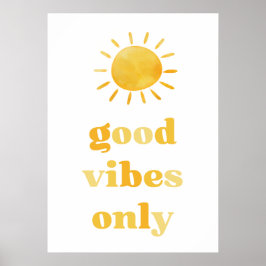 Poster Bons vibos apenas