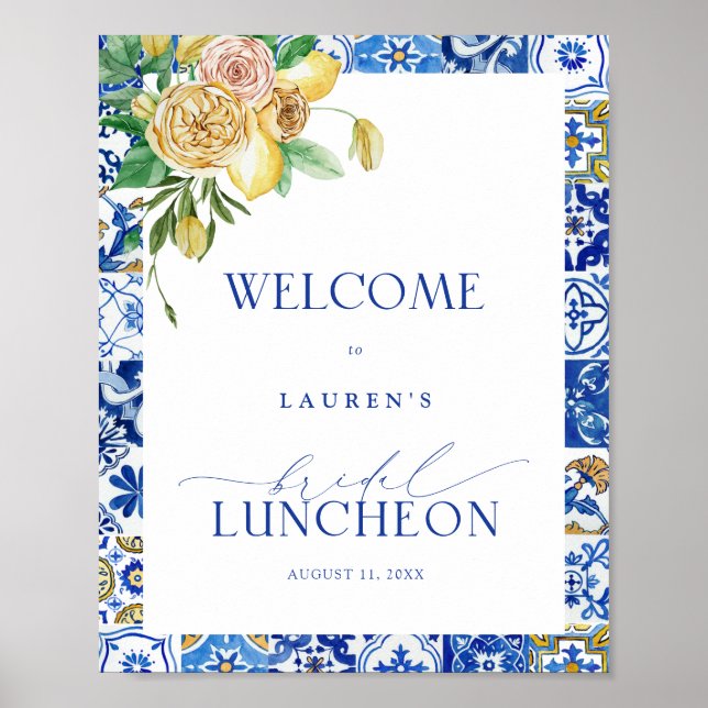 Poster Bons-vindos ao Lunchee da Lemon Bridal (Frente)
